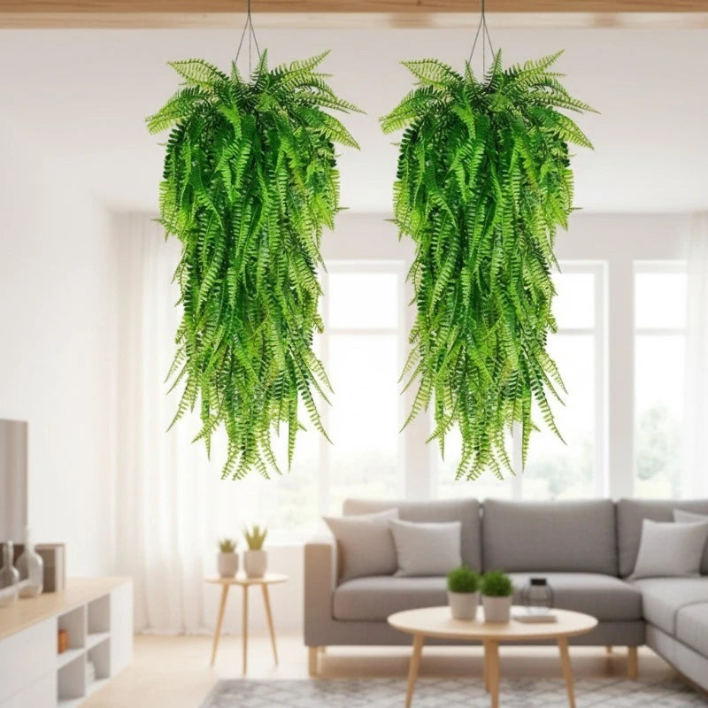 Artificial Hanging Fern Vine Wall Decor – Indoor & Outdoor Artificial Hanging Plants Babs