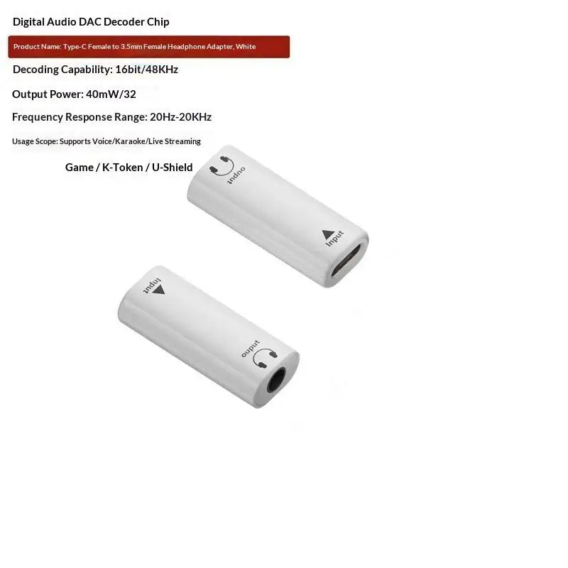 USB-C to 3.5mm Headphone Adapter | HiFi Audio, Plug & Play Audio Adapter Babs A4