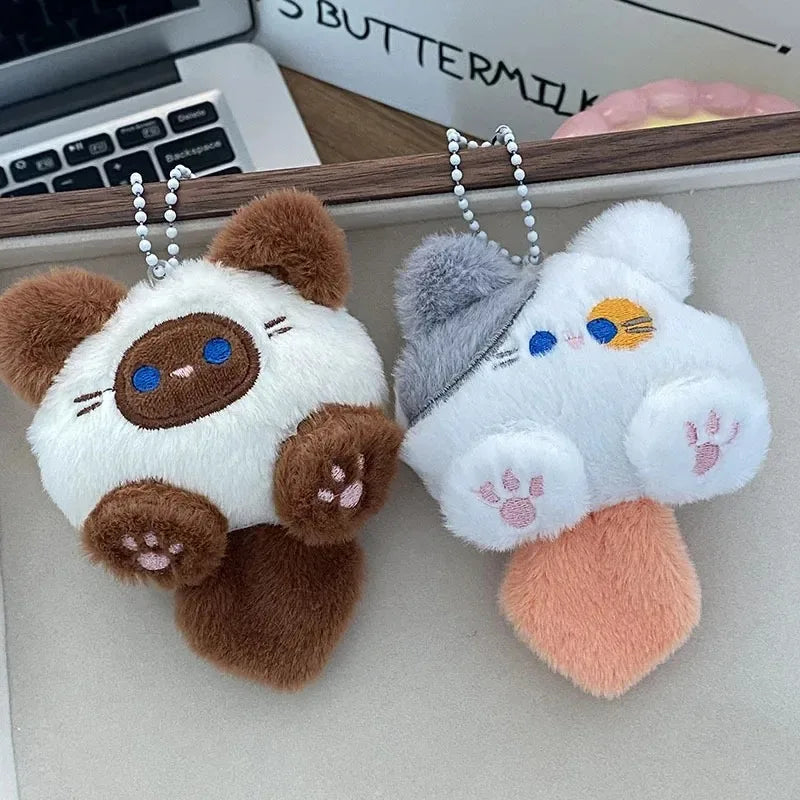 Cute Plush Cat Keychain Pendant – Bag Charm Gift 1-20 Pcs Plush Keychain Charm Babs