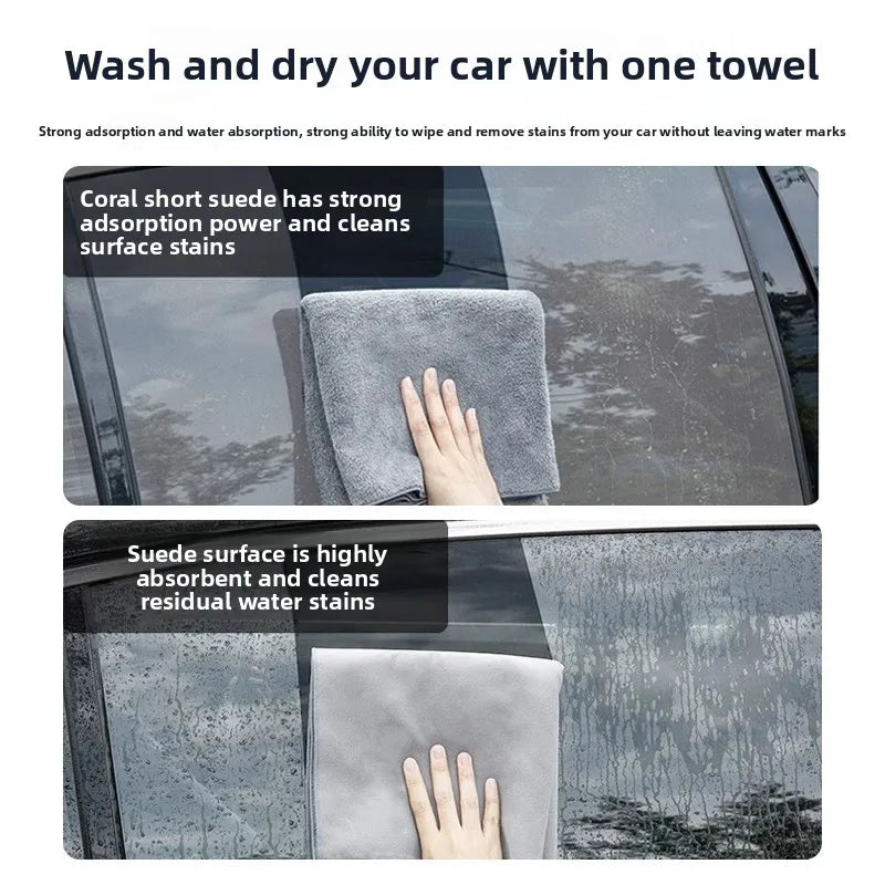 Premium Microfiber Car Wash Towels – Dual-Sided, Super Absorbent Car Wash Towel Babs