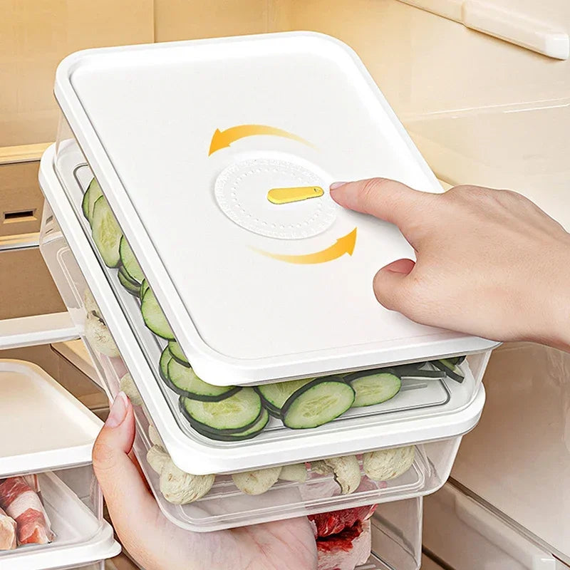 Lunch Meat & Cheese Keeper Container – Fridge Organizer Box Food Storage Container Babs