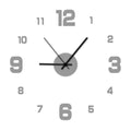 DIY Frameless Silent Wall Clock – Acrylic Antique Decal DIY Wall Clock Babs Silver