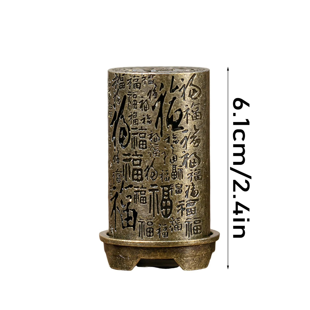 Vintage Brass Incense Burner – 3-Legged Hollow Censer with Lid Incense Burner Babs H One Size