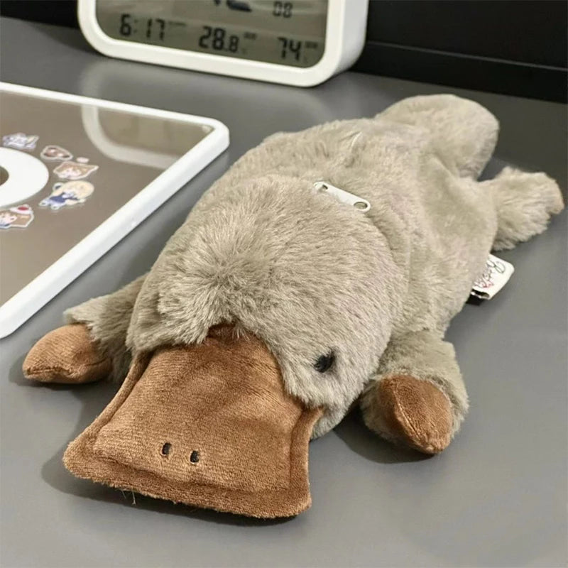 Cute Platypus Plush Pencil Case | Large Capacity Pouch Plush Pencil Case Babs onesize