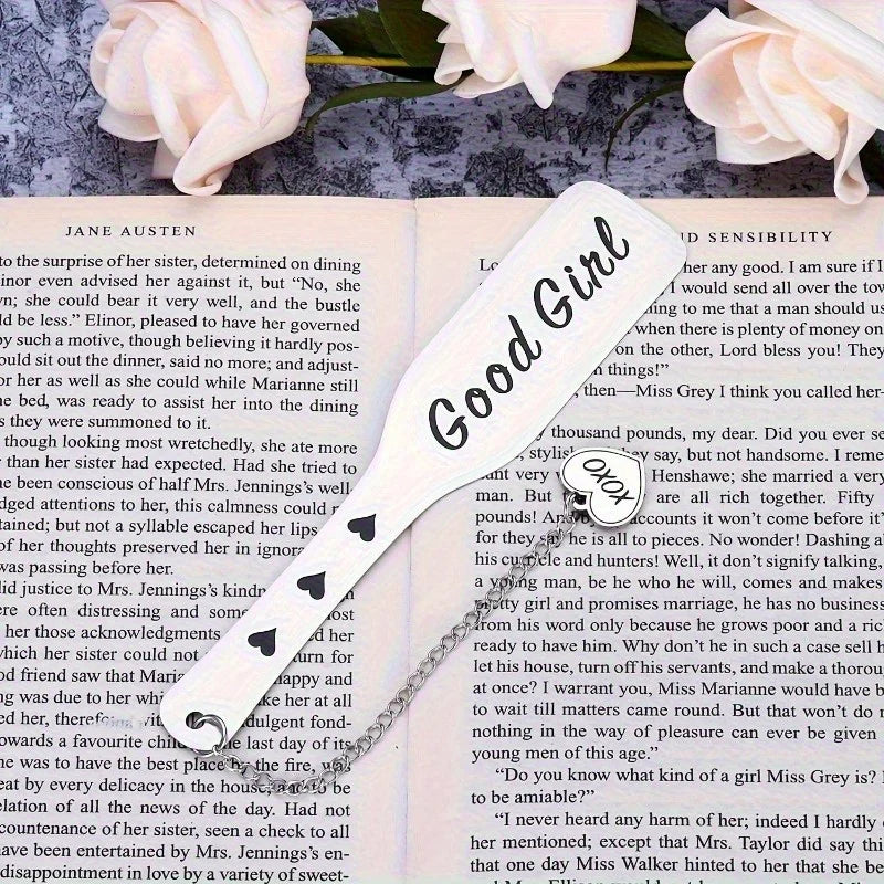 2pcs Engraved Heart Stainless Steel Bookmarks – Romantic Gift Engraved Bookmark Set Babs