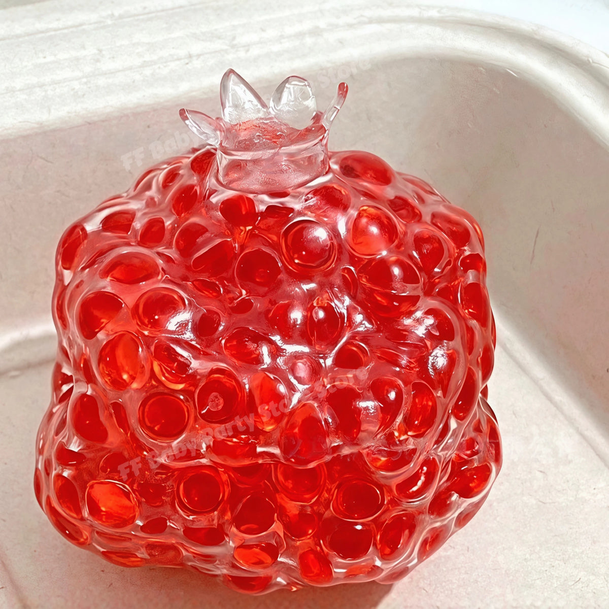 Pomegranate Squishy Squeeze Ball – Fidget Party Gift Favor Novelty Squeeze Toy Babs