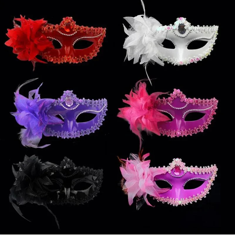 15pcs Venetian Sequin Half Face Masks – Women's Party Set Masquerade Party Masks Babs