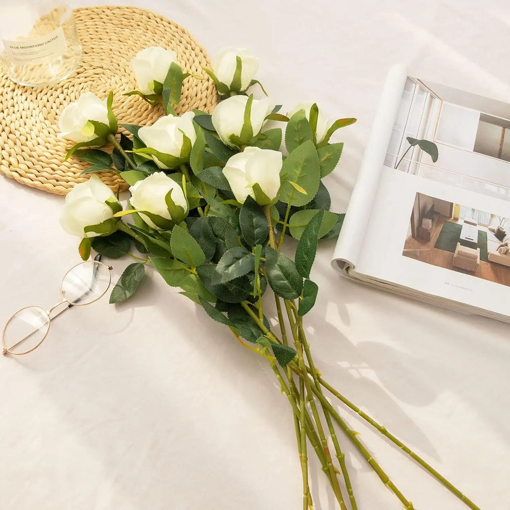 Artificial Silk Rose Bouquet – Wedding & Home Decor Artificial Flower Bouquet Babs
