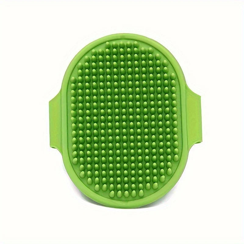 Silicone Dog Bath Brush – Pet Massage & Shampoo Scrubber Pet Grooming Brush Babs Green