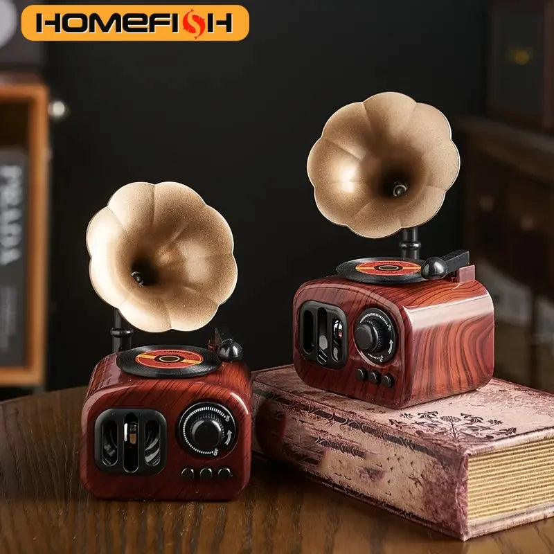 Vintage Gramophone Music Box – Home Decor & Holiday Gift Decorative Music Box Babs