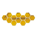 36Pcs Hexagonal 3D Mirror Wall Stickers – Self-Adhesive Decor Mirror Wall Stickers Babs 36PCS 80x70x40mm