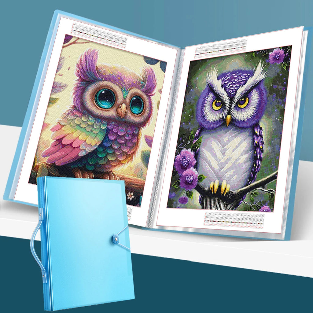A3 Diamond Painting Storage Book – 30 & 60 Page Clear Folder Art Portfolio Folder Babs