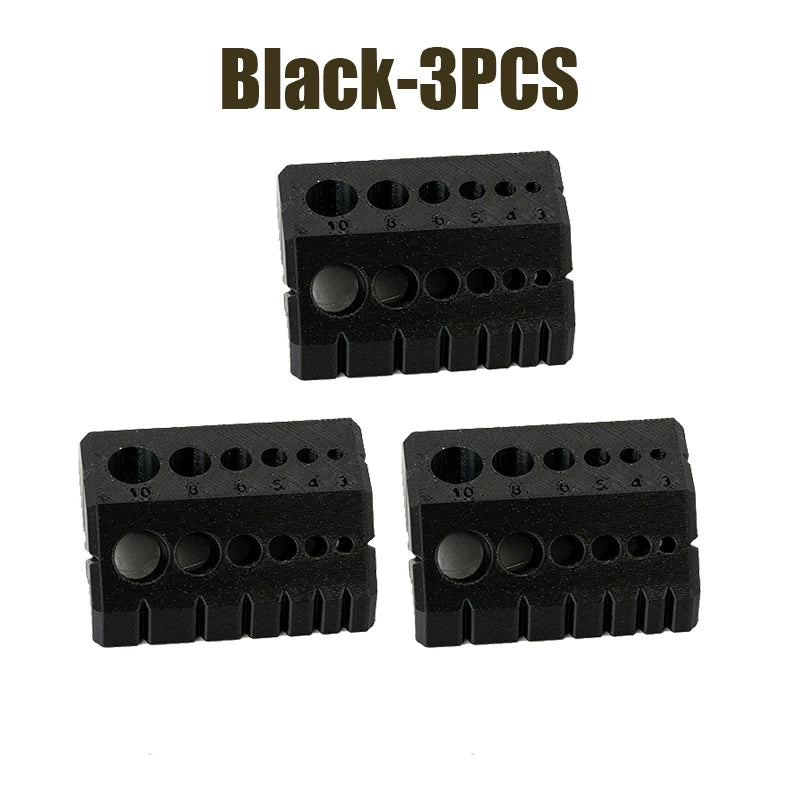 3D Printed Drill Guide Digital Scale Precision Hole Locator Drill Guide Tool Babs Black 3PCS