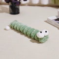 Caterpillar Cat Plush Toy – Soft Chew & Cuddle Kitten Toy Plush Cat Toy Babs Green