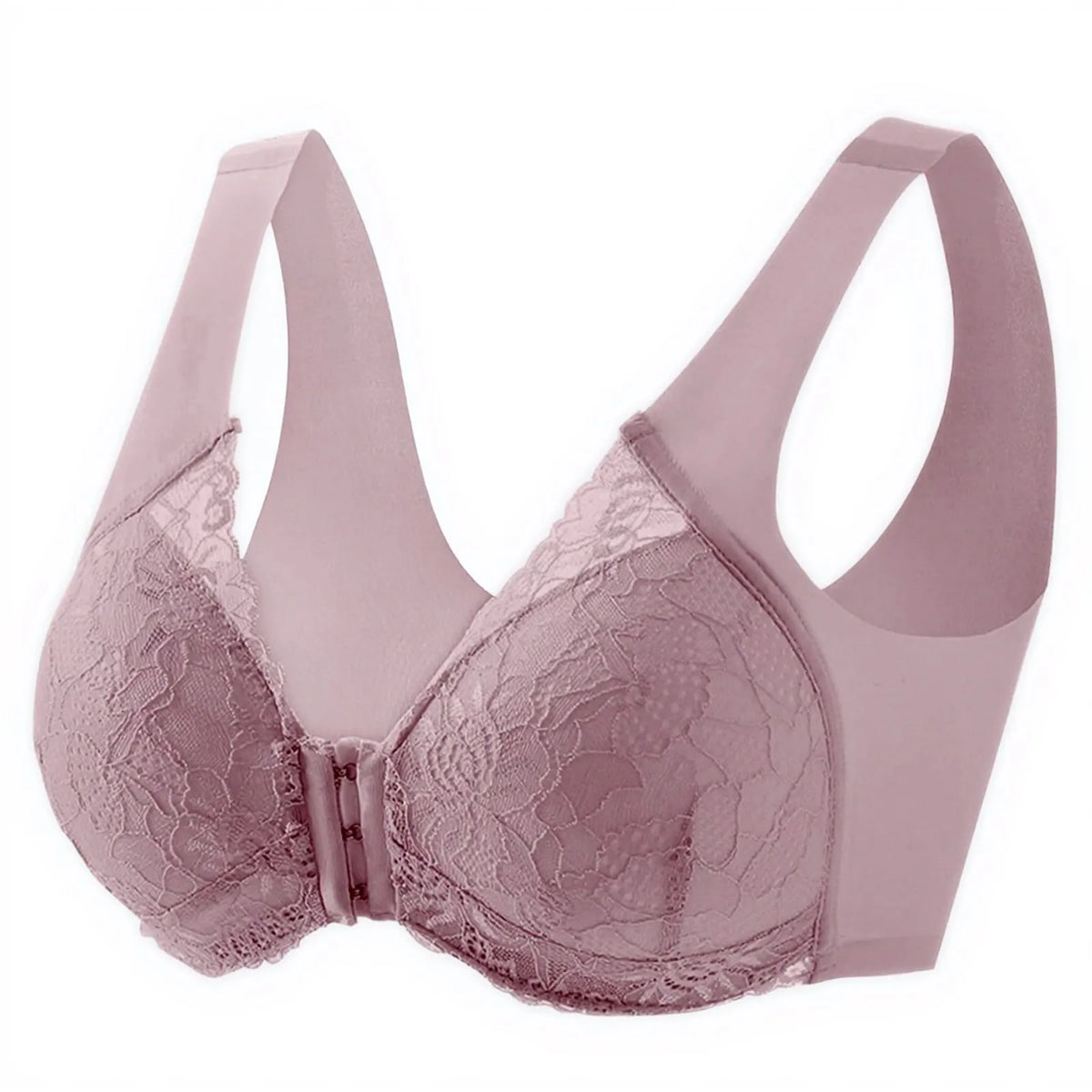 Women's Front Open Wire-Free Recovery Bra | Full Support Wire-Free Recovery Bra Babs Pink 46
