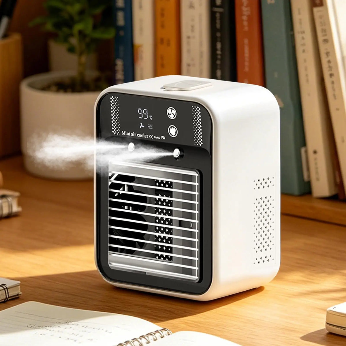 Portable Mini Air Conditioner – Nano Mist LCD Rechargeable Personal Air Cooler Babs