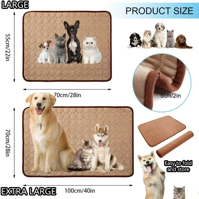 Ice Silk Pet Cooling Mat – Breathable Summer Pad for Dogs & Cats Pet Cooling Mat Babs