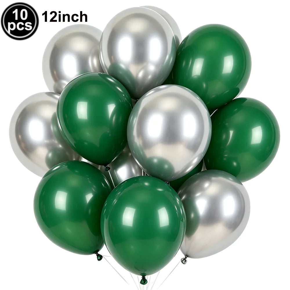 Dollar Sign Foil Curtain & Money Balloon Party Decor Set Party Decoration Set Babs army green As pictures show
