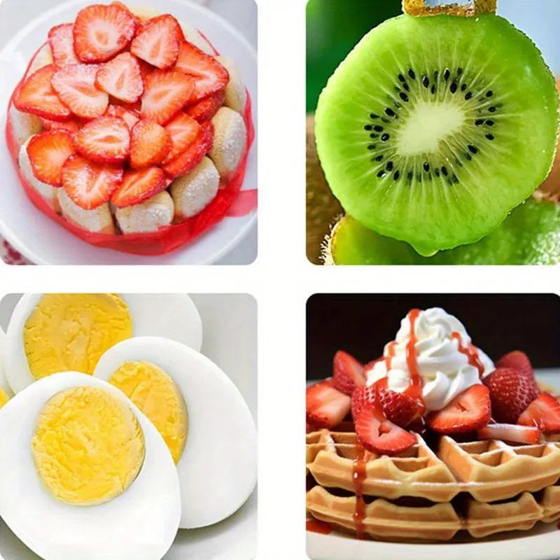 Strawberry Slicer, Corer & Huller – Stainless Steel Tool Fruit Slicer Tool Babs