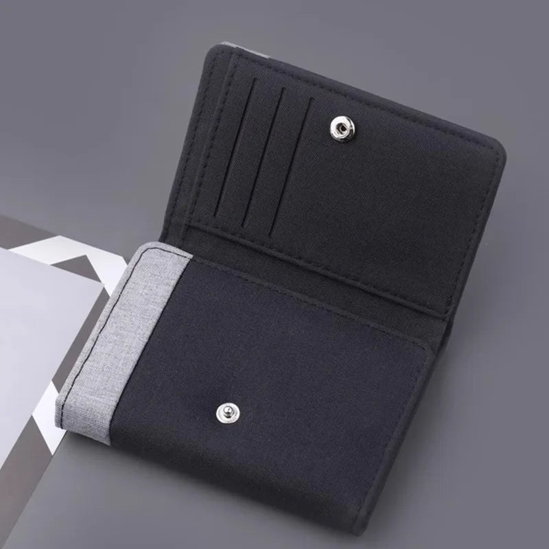 Men's Canvas Wallet – 8 Card Slots & ID Photo Holder Canvas Card Wallet Babs