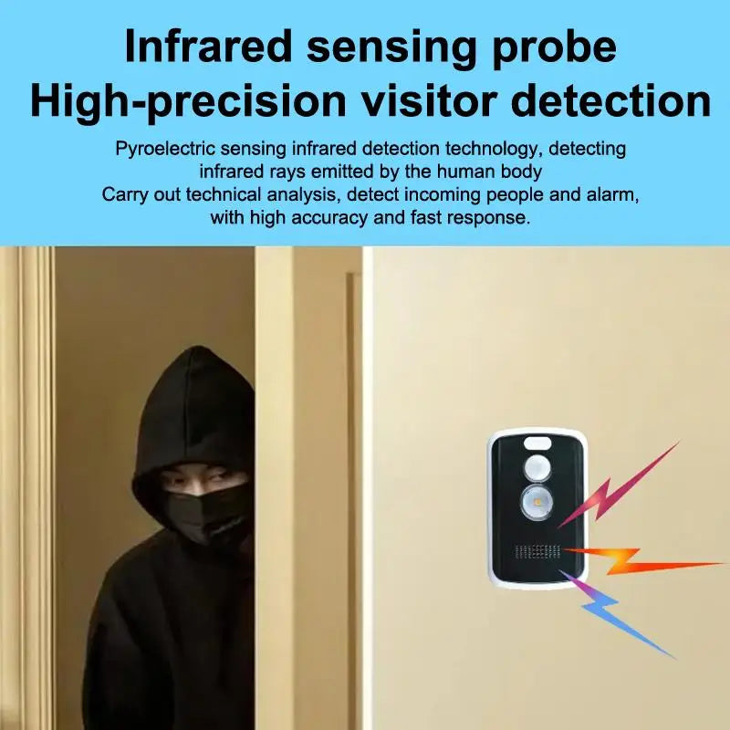 HUXUAN 125dB Portable Motion Sensor Alarm – 3 Modes Motion Sensor Alarm Babs