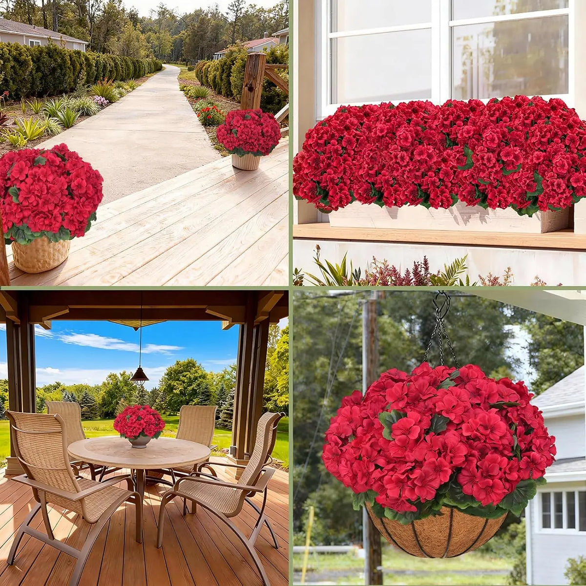 Artificial Silk Begonia Flowers – Home, Wedding & Garden Decor Artificial Flower Bouquet Babs