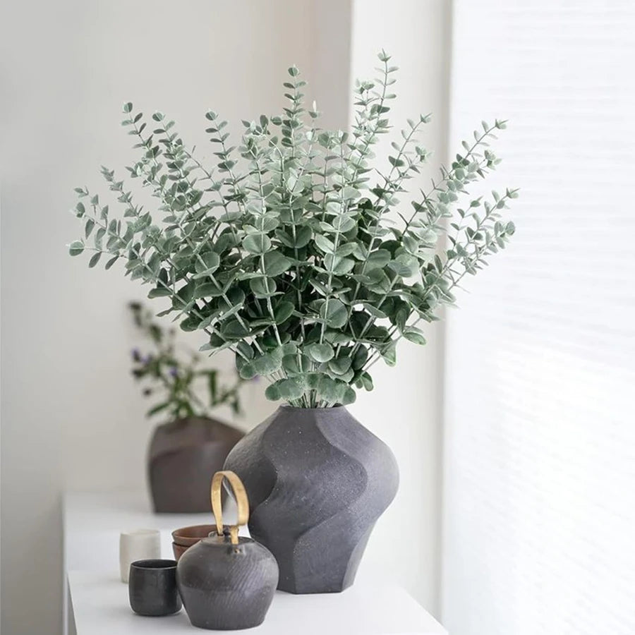 Artificial Eucalyptus Branches Faux Greenery – Wedding & Home Décor Artificial Greenery Branches Babs