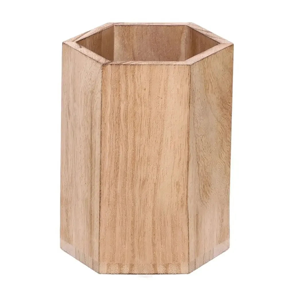 Wooden Desktop Pen Holder – INS Style Large Capacity Organizer Desktop Pen Organizer Babs A