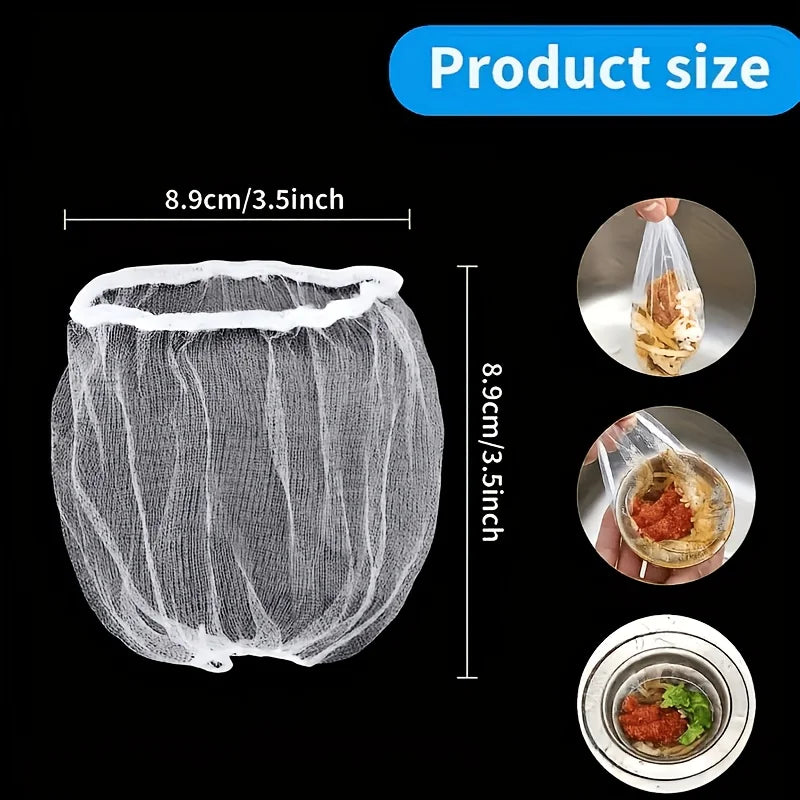 200/400Pcs Disposable Mesh Sink Strainer Bags – Drain Catcher Drain Strainer Bags Babs