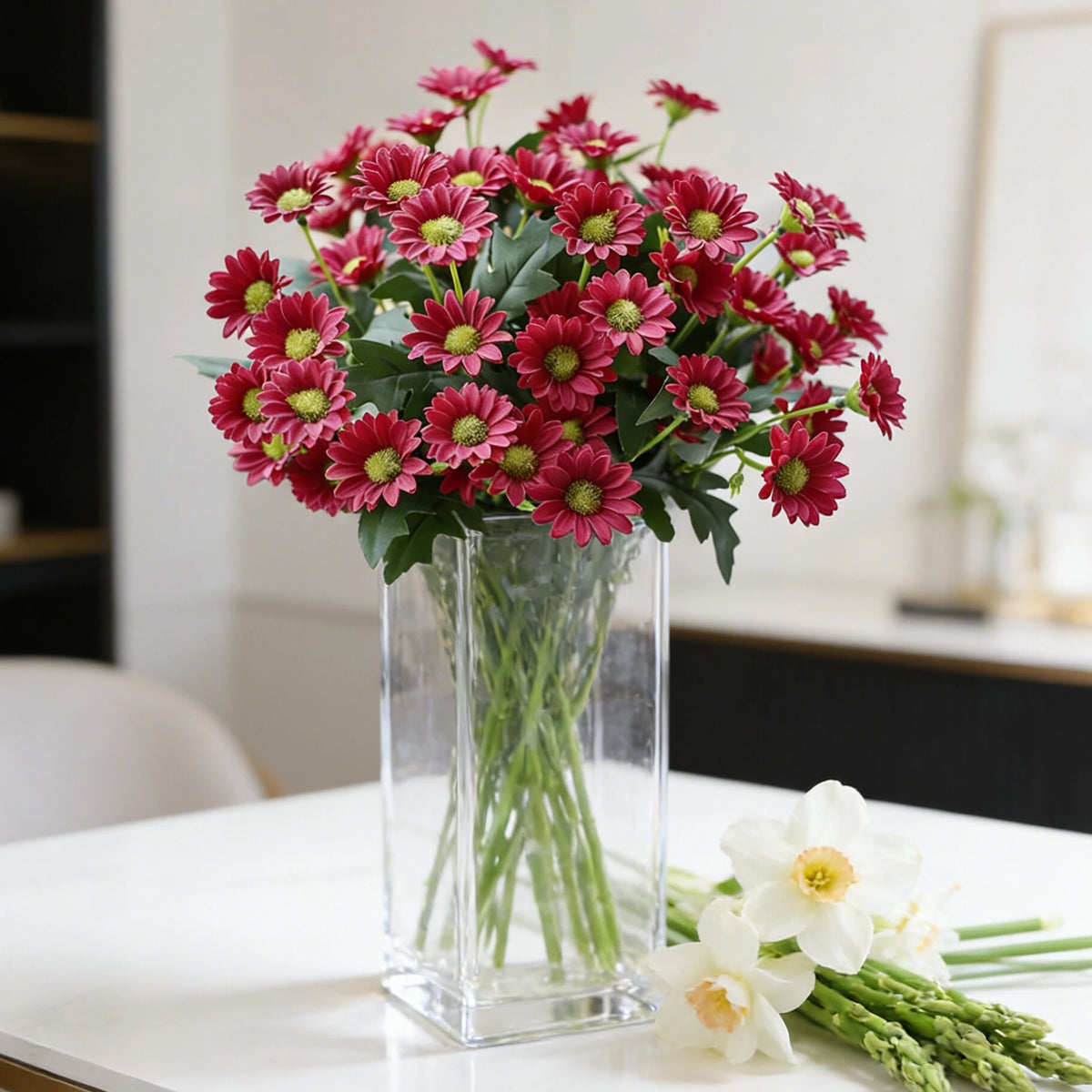 Silk Daisy Artificial Flowers for Weddings, Home & DIY Décor Artificial Flower Bouquet Babs