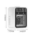 Portable Mini Air Conditioner – Nano Mist LCD Rechargeable Personal Air Cooler Babs 1pcs