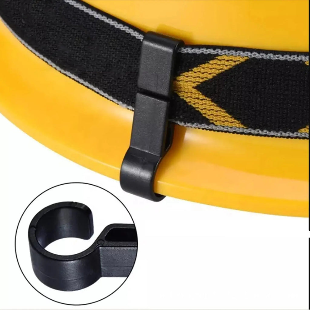 10-Pack Hard Hat Headlamp Clips – ABS Helmet Light Clamps Helmet Headlamp Clips Babs