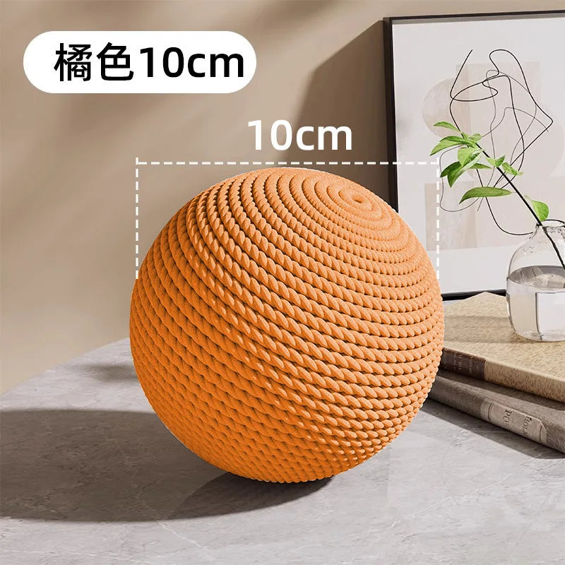 Sisal Cat Scratching Ball Toy – Interactive Sound Ball for Cats Cat Scratching Toy Babs Orange10CM