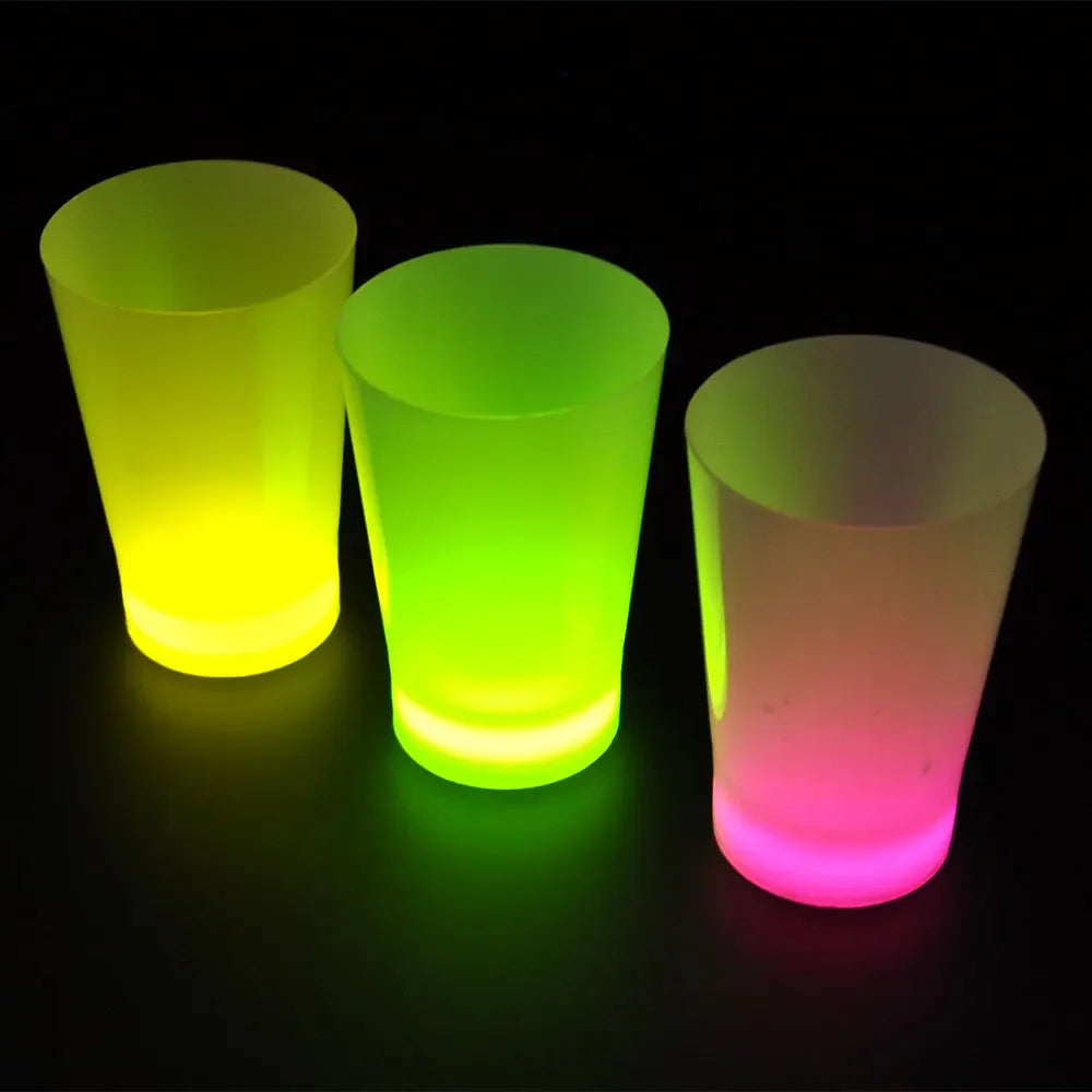 20pc Neon Glow Stick Party Cups – Multi-Color Kids Birthday Glow Party Cups Babs