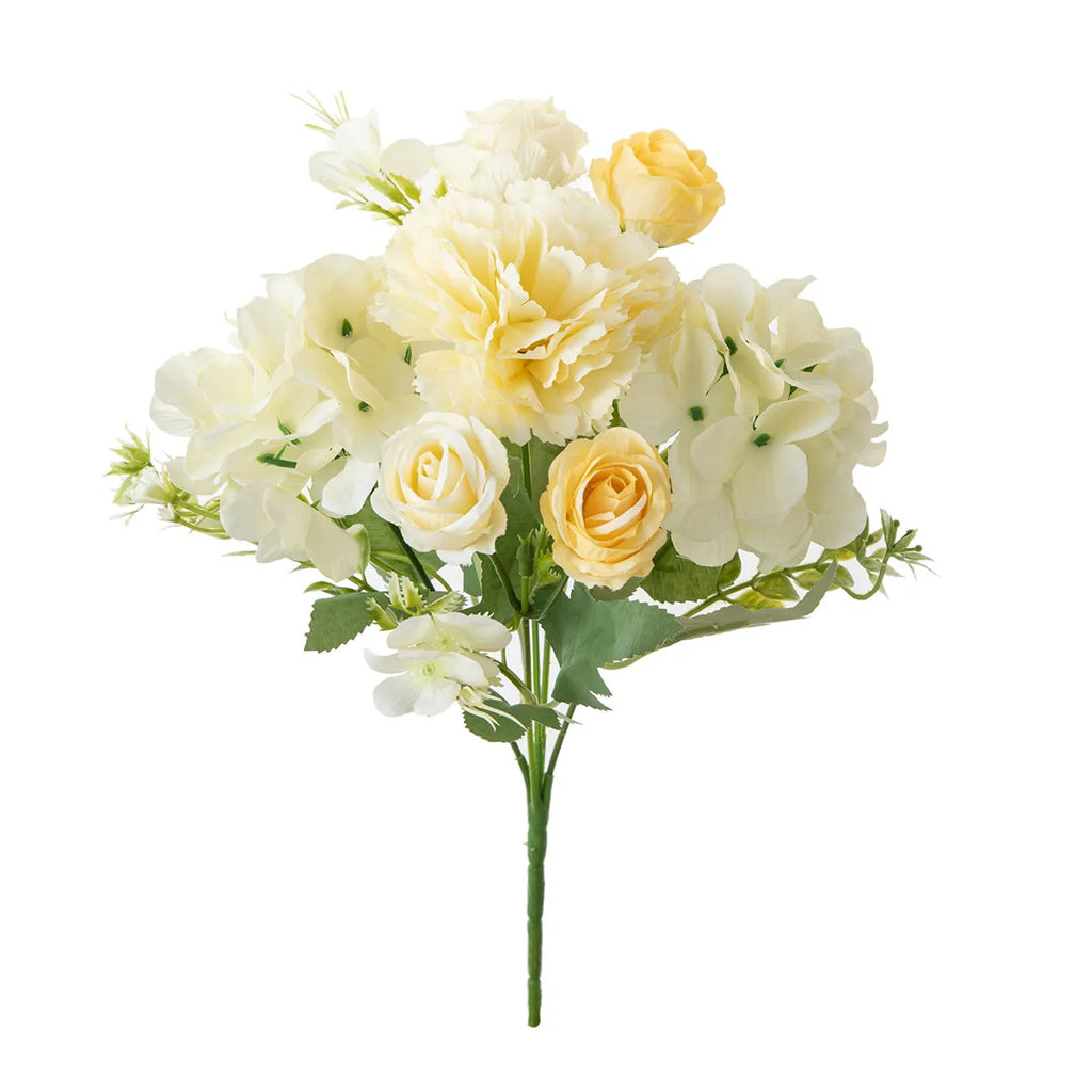 Artificial Silk Carnation Rose Bouquet – Wedding & Home Décor Artificial Flower Bouquet Babs color 3 3 pcs