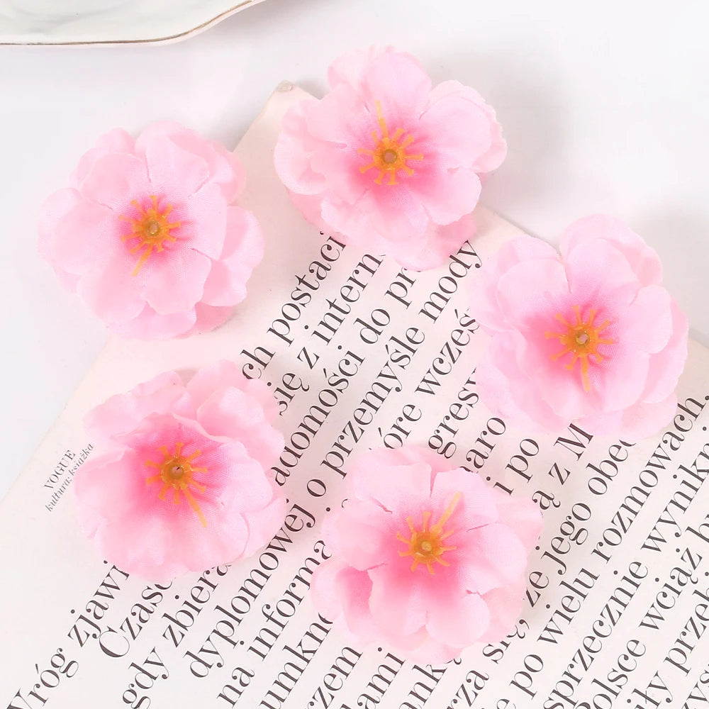 10/20Pcs Silk Artificial Chrysanthemum Flower Heads | Wedding Decor Artificial Flower Heads Babs Pink 10PCS