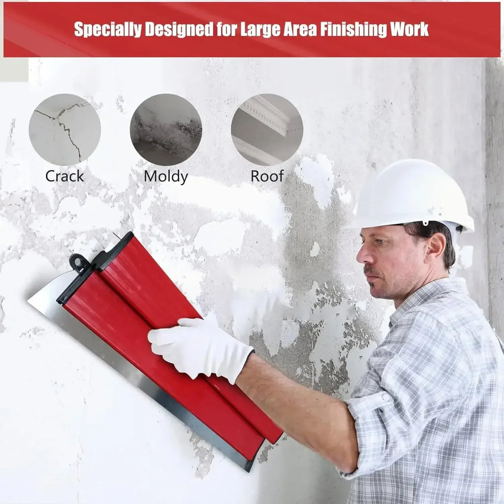 Drywall Smoothing Spatula 25/40CM Flexible Skimming Blade Plastering Spatula Babs