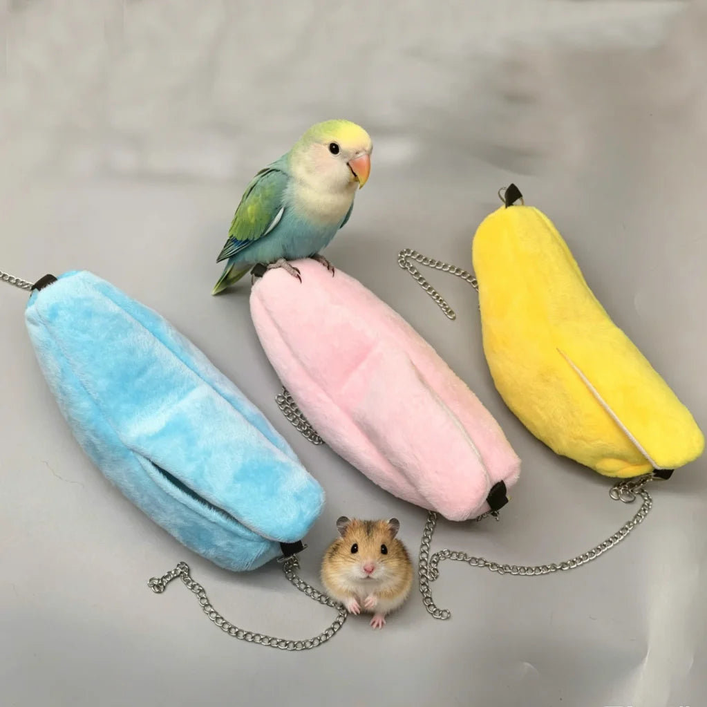 Banana Shape Hamster Cotton Nest Hammock & Bunk Bed Small Pet Hammock Nest Babs