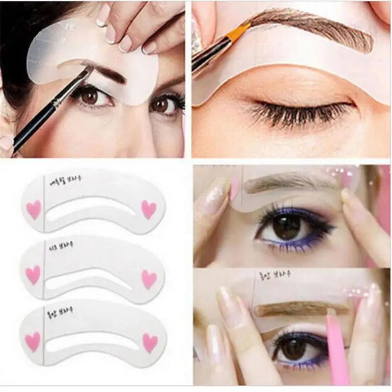 30pcs Eyebrow Stencil Set – 10 Reusable Silicone Brow Templates Eyebrow Stencil Set Babs 10set