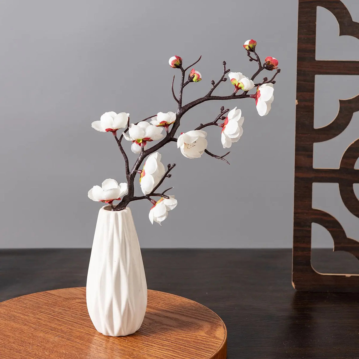 Silk Artificial Plum Blossom Branch – Home & Wedding Décor Artificial Flower Branch Babs