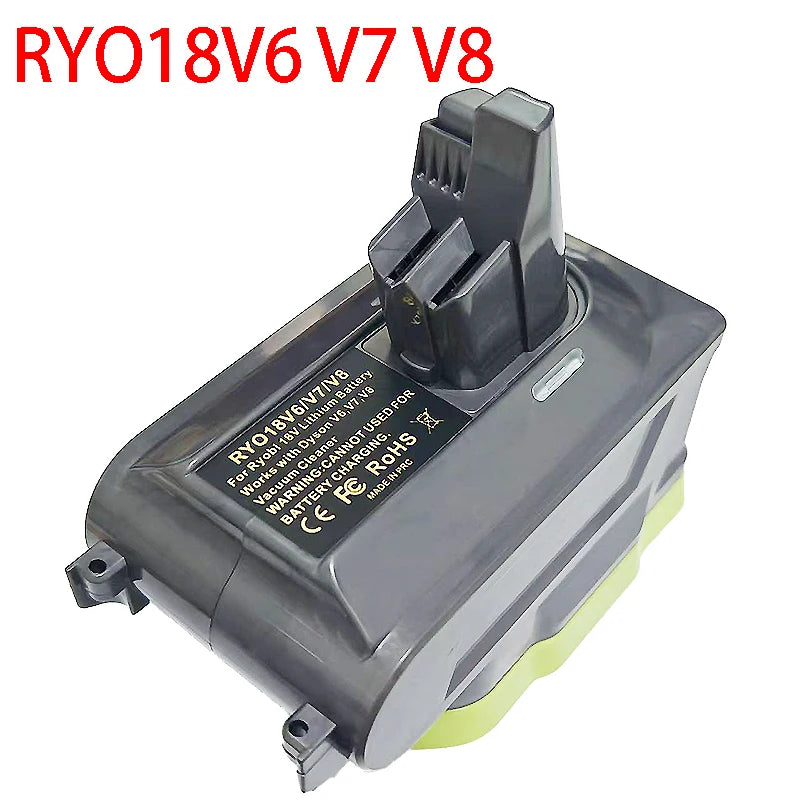 Ryobi 18V to Dyson V6 V7 V8 Battery Adapter RYO18V6/V7/V8 Battery Adapter Babs