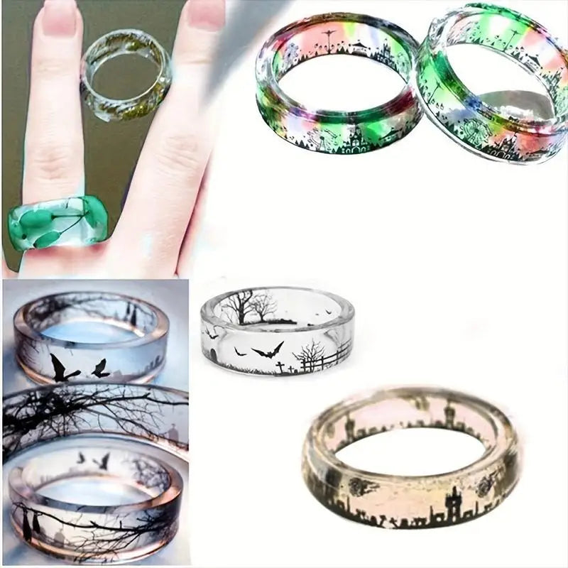 Silicone Ring & Pendant Mold – Epoxy Resin DIY Jewelry (2pcs) Resin Jewelry Mold Babs