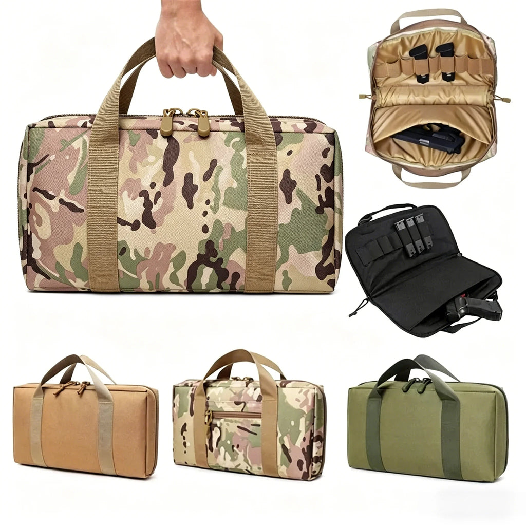EDC Tactical Handgun Carry Bag – Foam-Padded 600D Nylon Pouch Tactical Carry Bag Babs