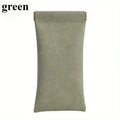 5-Pack PU Leather Eyeglass Cases – Auto-Close & Waterproof Eyeglass Case Set Babs green-5pcs