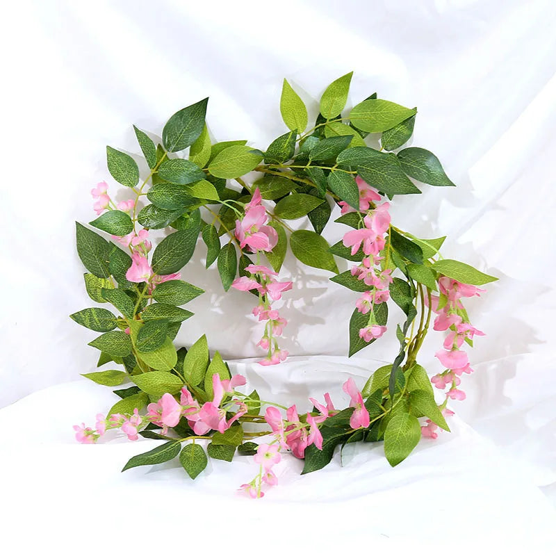 2M Silk Artificial Hydrangea Vine – Wedding & Home Wall Decor Artificial Floral Vine Babs
