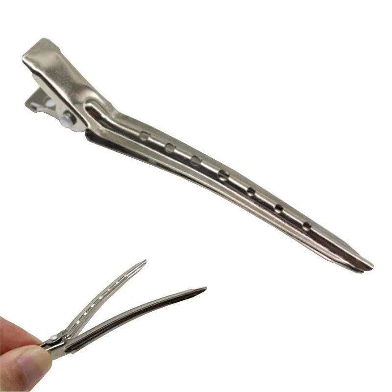 10pcs Stainless Steel Duckbill Hair Sectioning Clips & Clamps Hair Sectioning Clips Babs