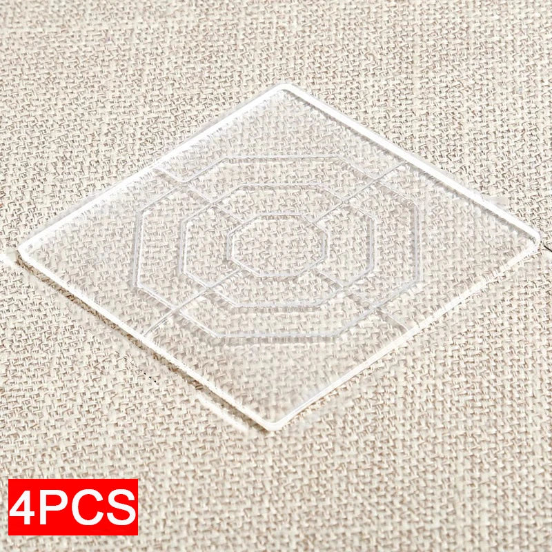 4pcs Silicone Anti-Vibration Non-Slip Pads – Self-Adhesive Furniture Furniture Non-Slip Pads Babs Square 4PCS 6mm