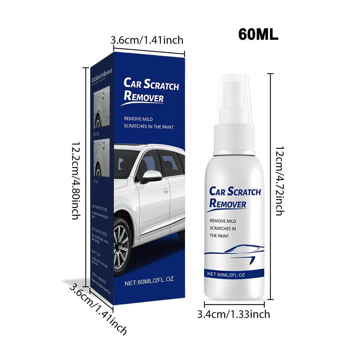 60ml Car Scratch Repair Spray | Nano Paint Restorer Car Scratch Repair Spray Babs