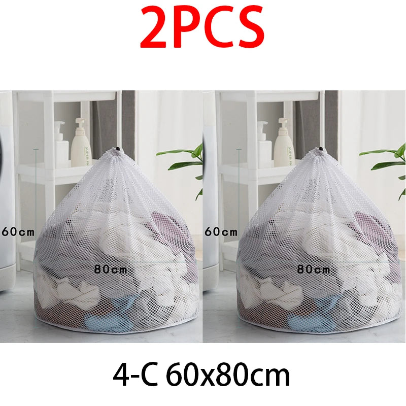 Mesh Laundry Bag for Washing Machine – Reusable Net Wash Bag Mesh Laundry Bag Babs 2pcs 4-C 60x80cm
