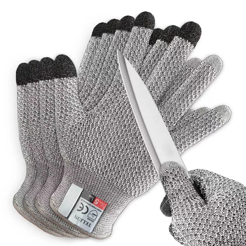Level 5 Cut Resistant Gloves – Pineapple Touchscreen Kitchen Cut Resistant Gloves Babs